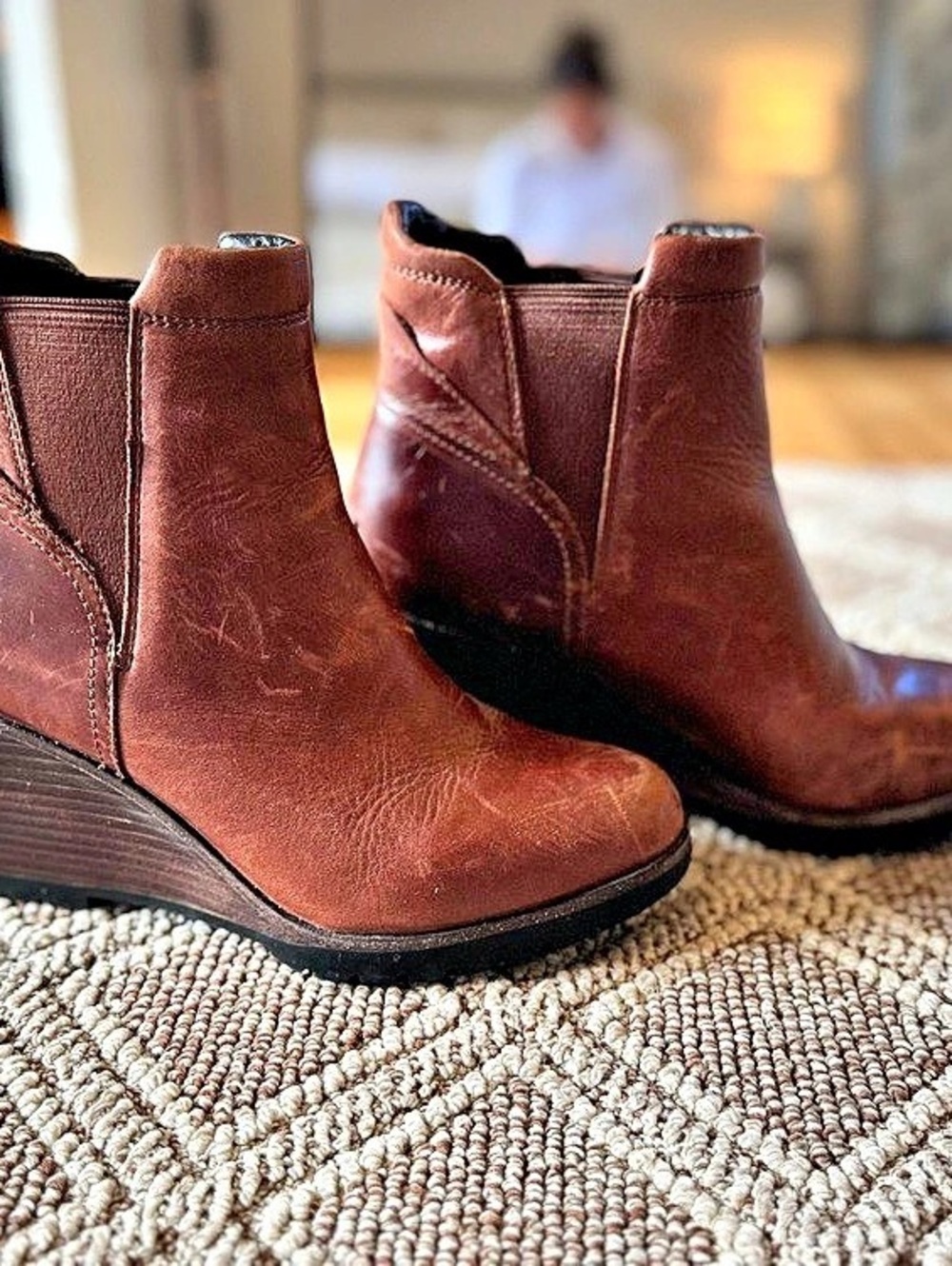 Sorel Joan of Arctic Wedge II Chelsea Boot Brown US 9